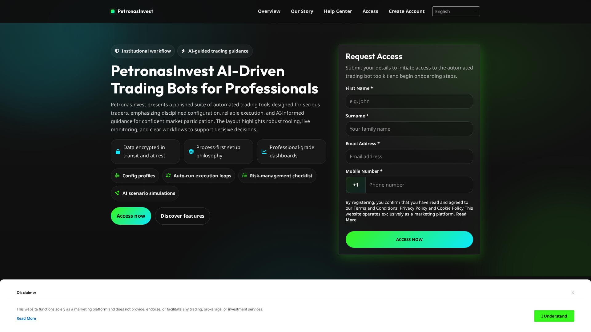 Screenshot of petronasinvest.click