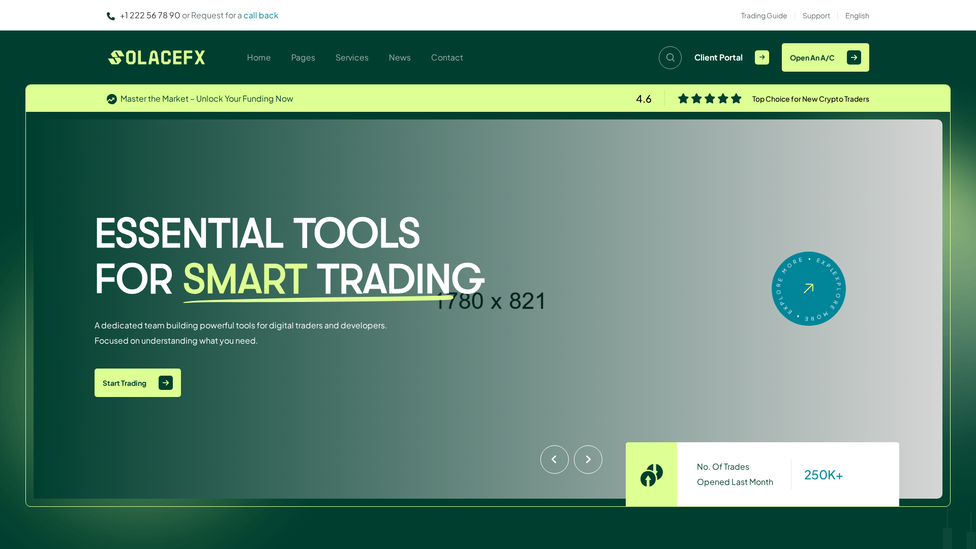 Screenshot of solace-fx.com