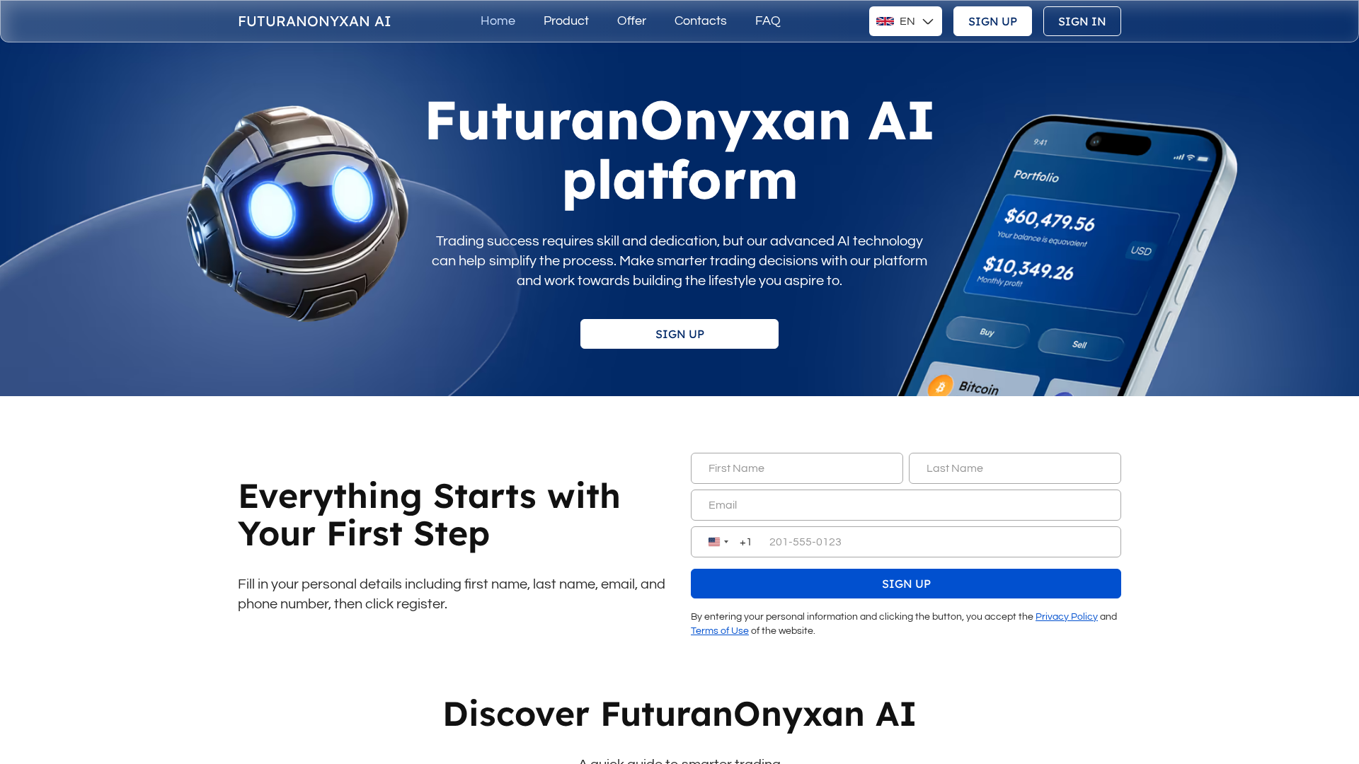 Screenshot of futuranonyxan-ai.com