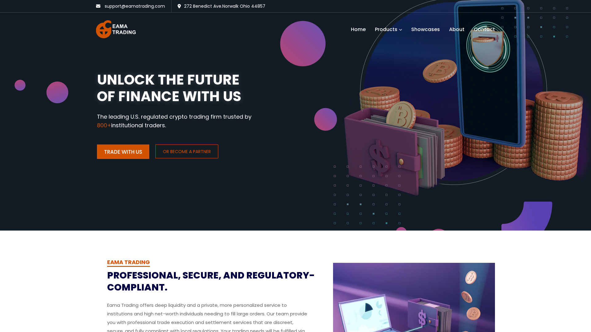 Screenshot of eamatrading.com