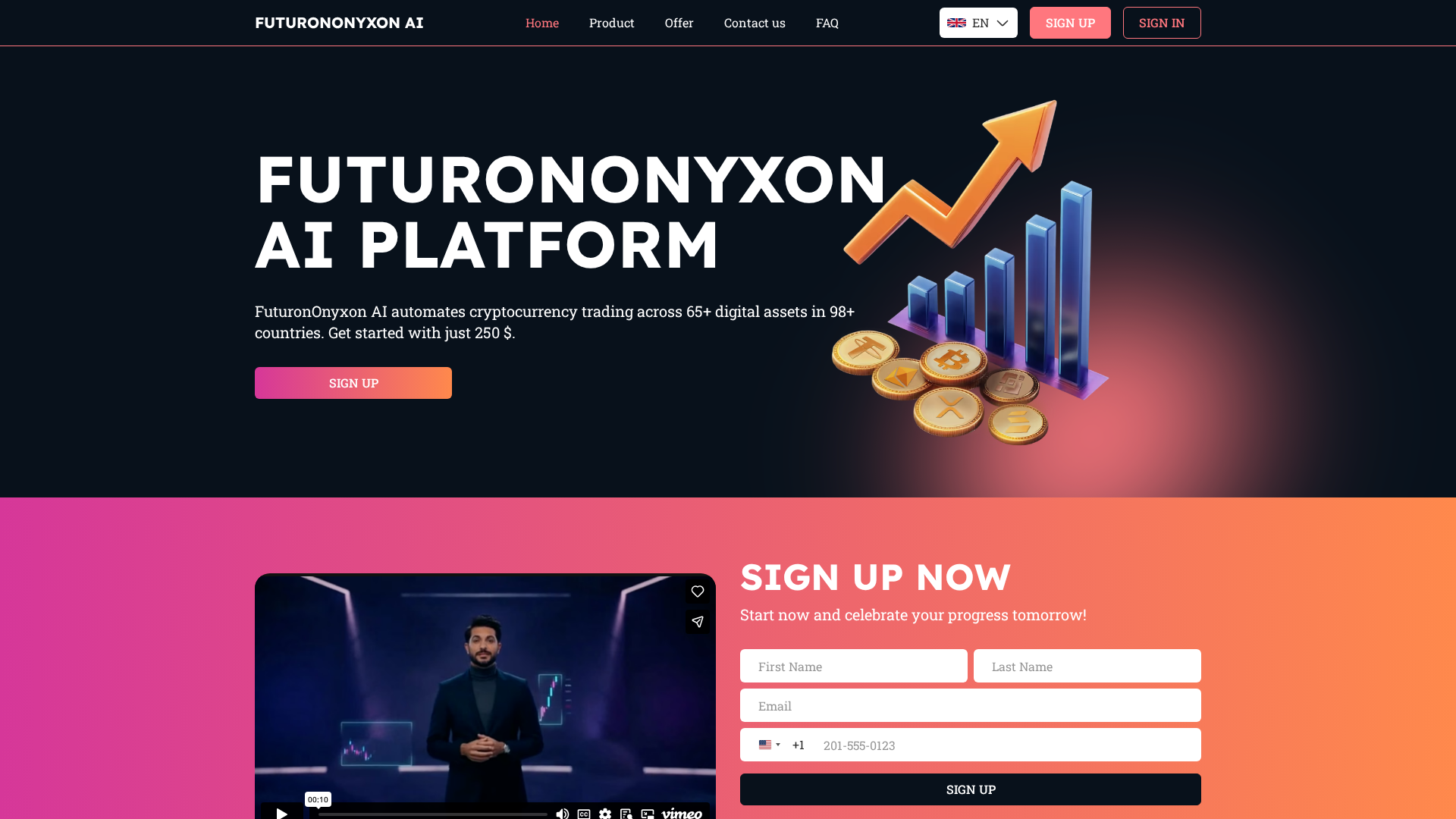 Screenshot of futurononyxon-ai.com