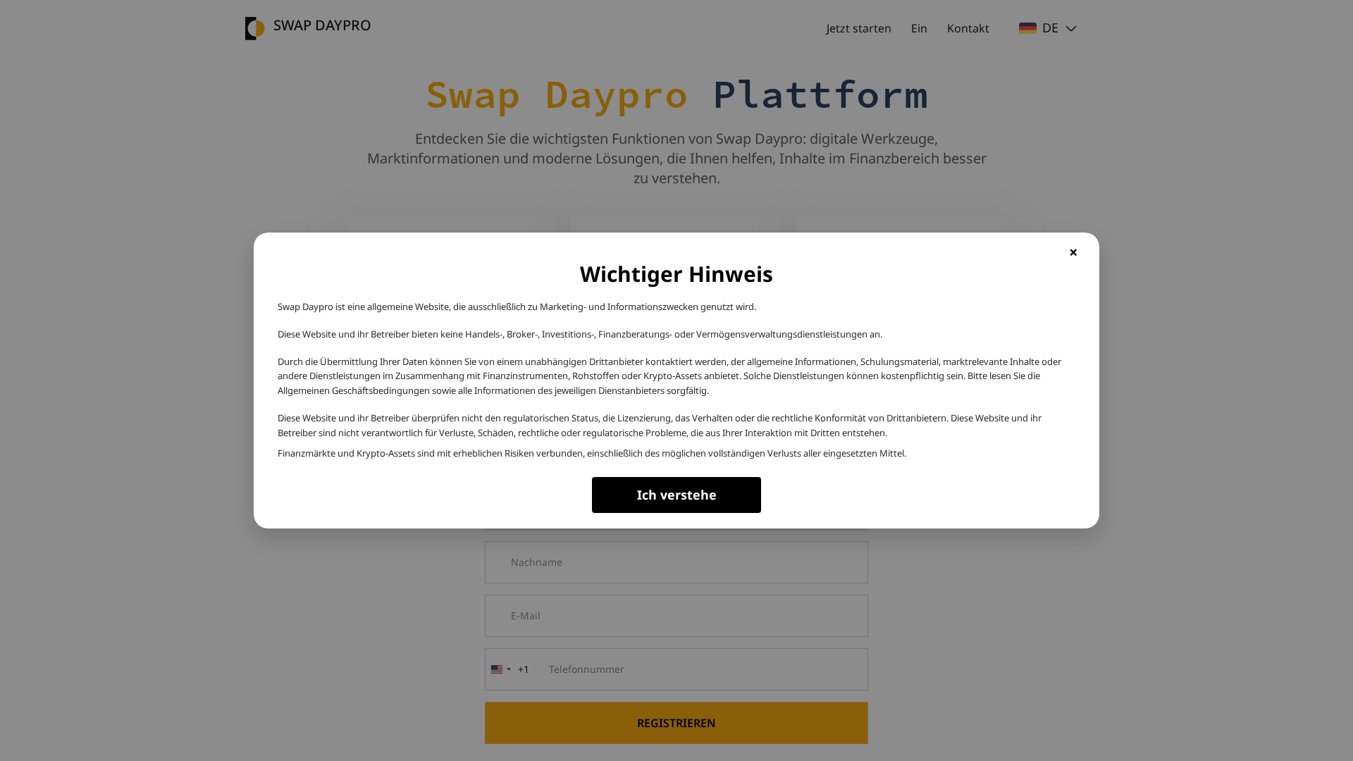 Screenshot of swapdaypro-de.live