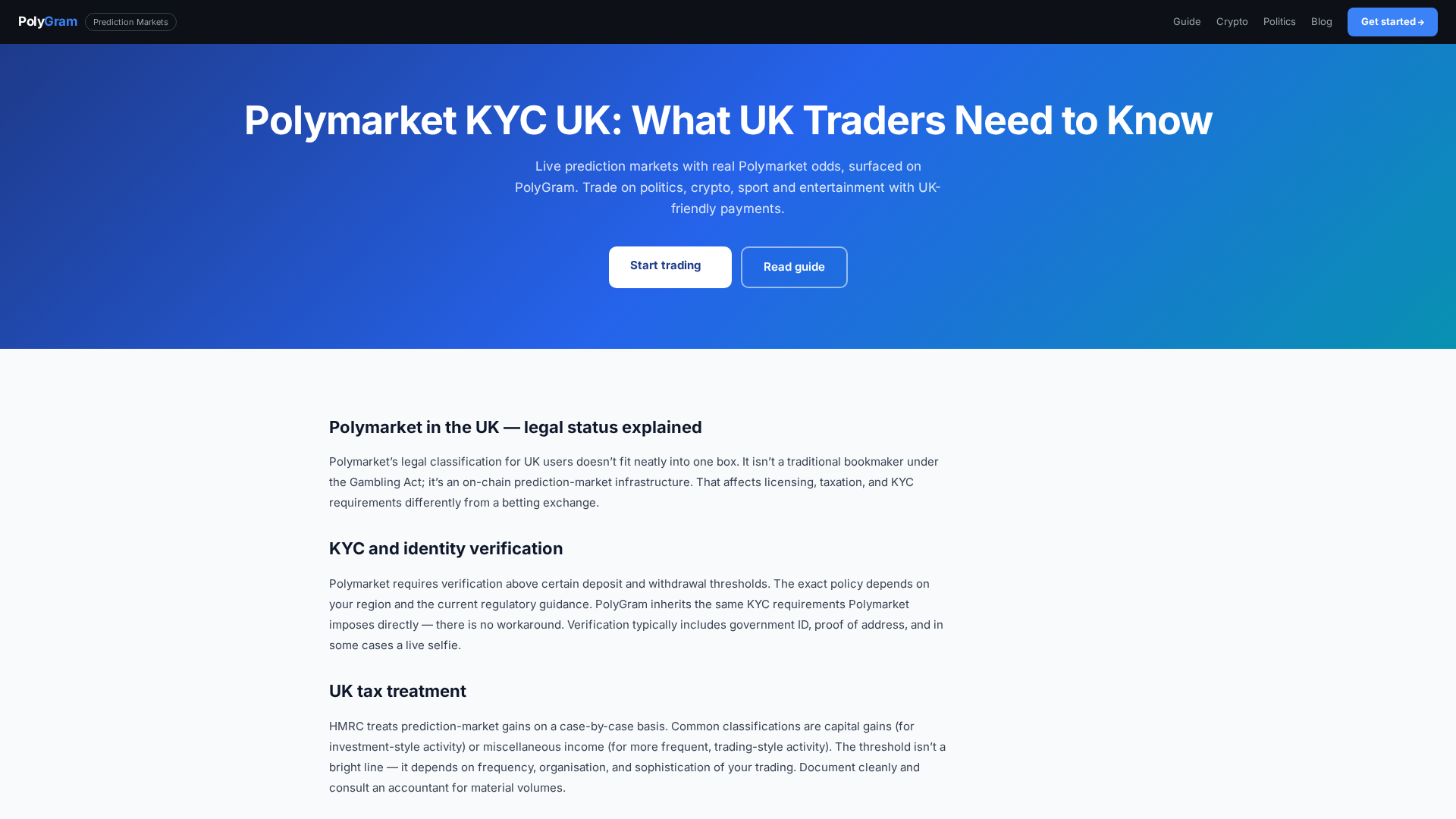 Screenshot of polymarket-kyc.co.uk