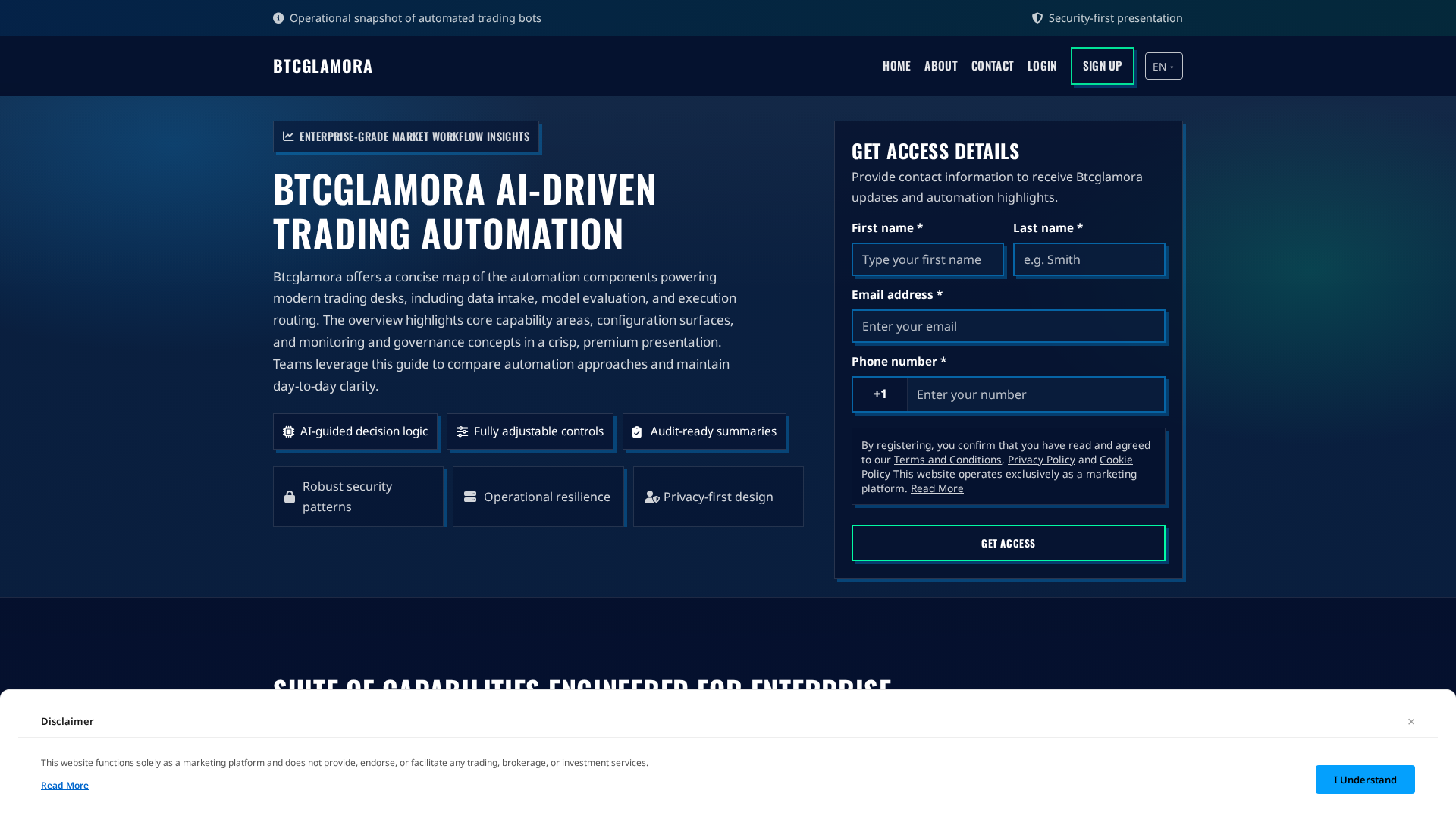 Screenshot of btcglamora.click