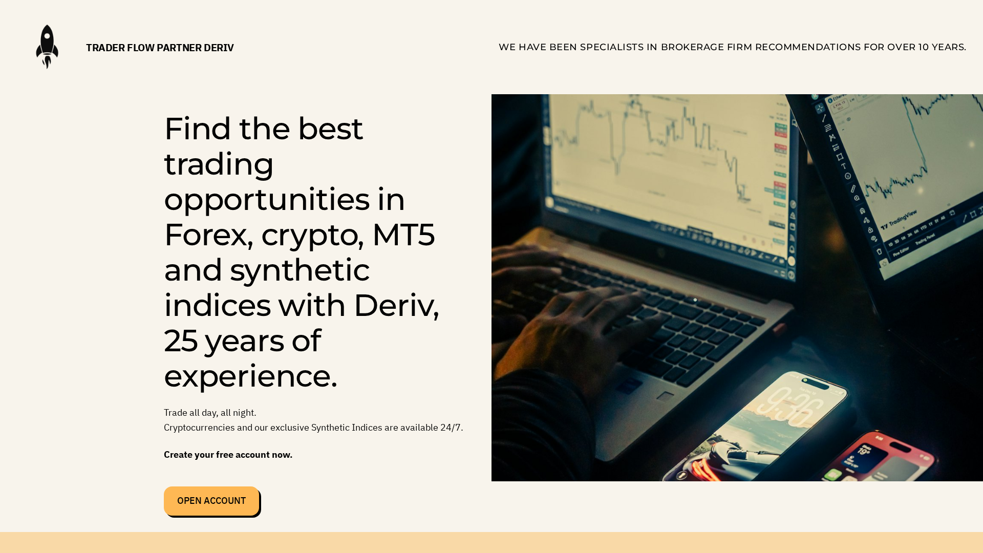 Screenshot of traderflowhub.com
