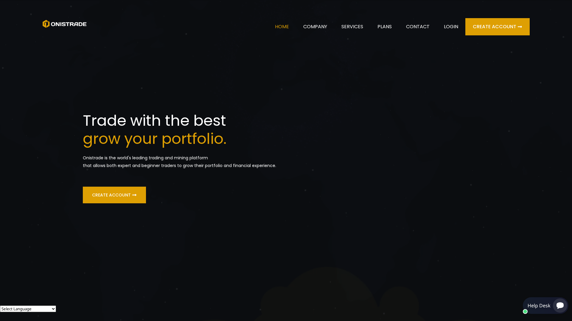Screenshot of onistrade.com
