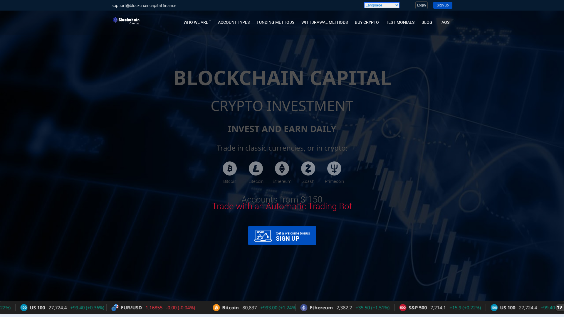 Screenshot of globisfinance.com