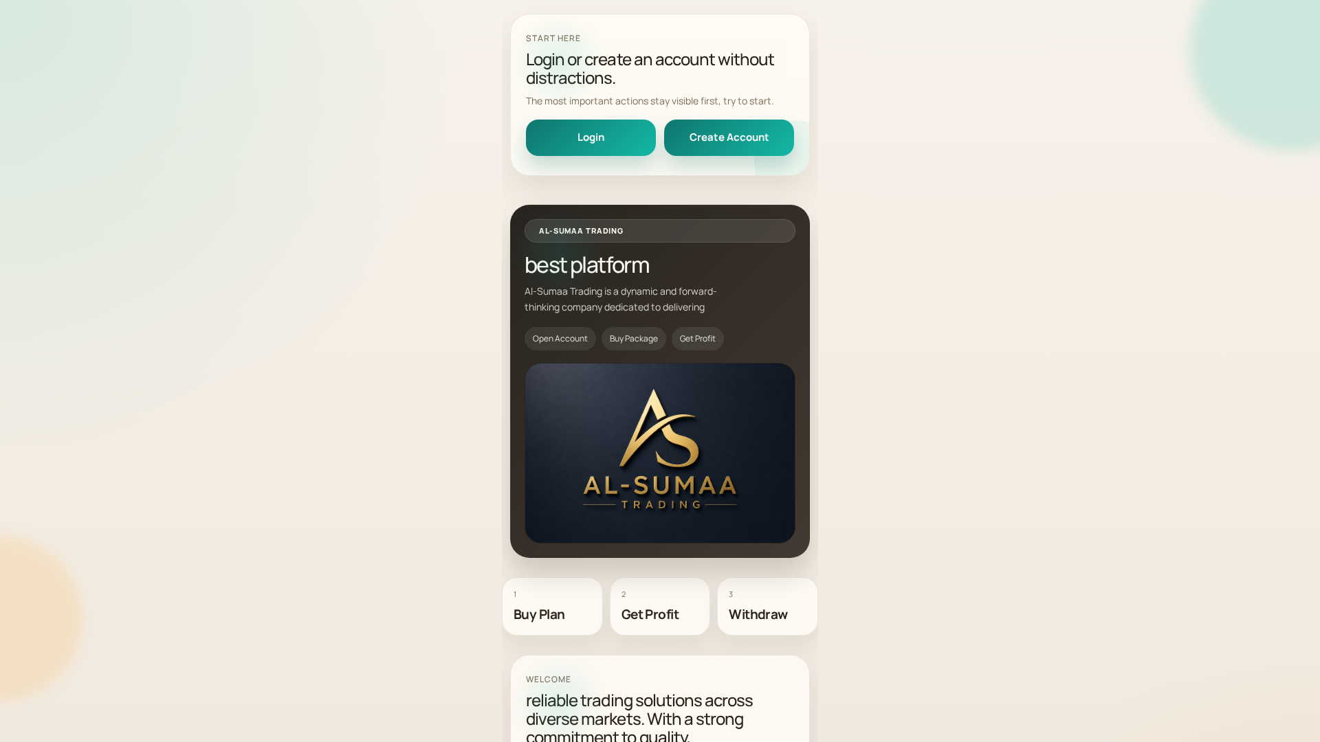Screenshot of al-sumaatrading.pro