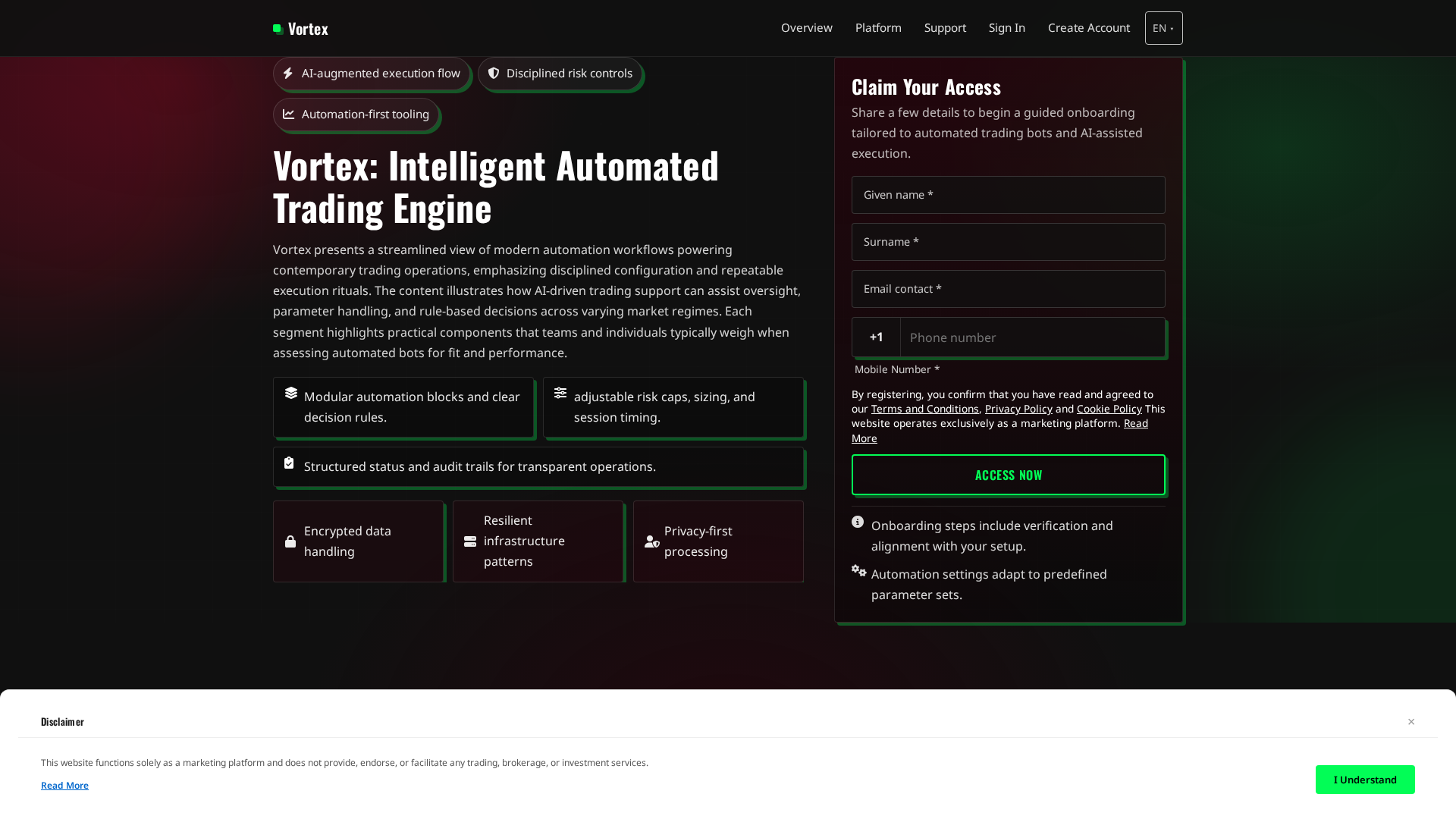 Screenshot of vortexsystem.digital