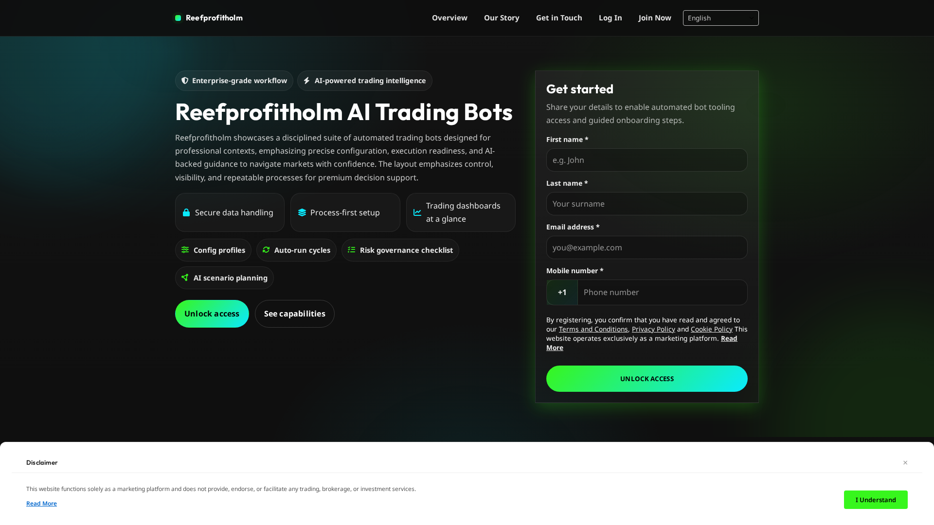 Screenshot of reefprofitholm.click