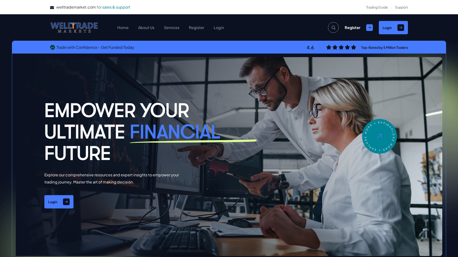 Screenshot of welltrademarket.com