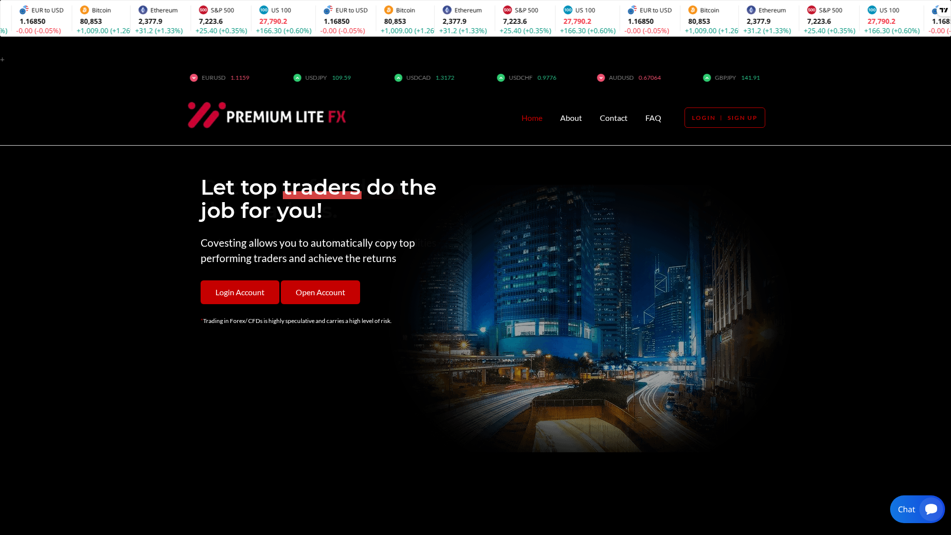 Screenshot of premiumlitefx.live