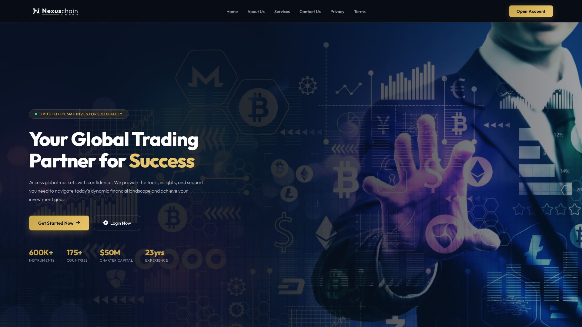 Screenshot of nexuschainasset.com