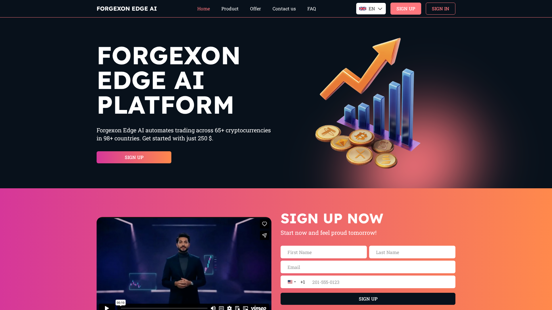 Screenshot of forgexon-edge-ai.com