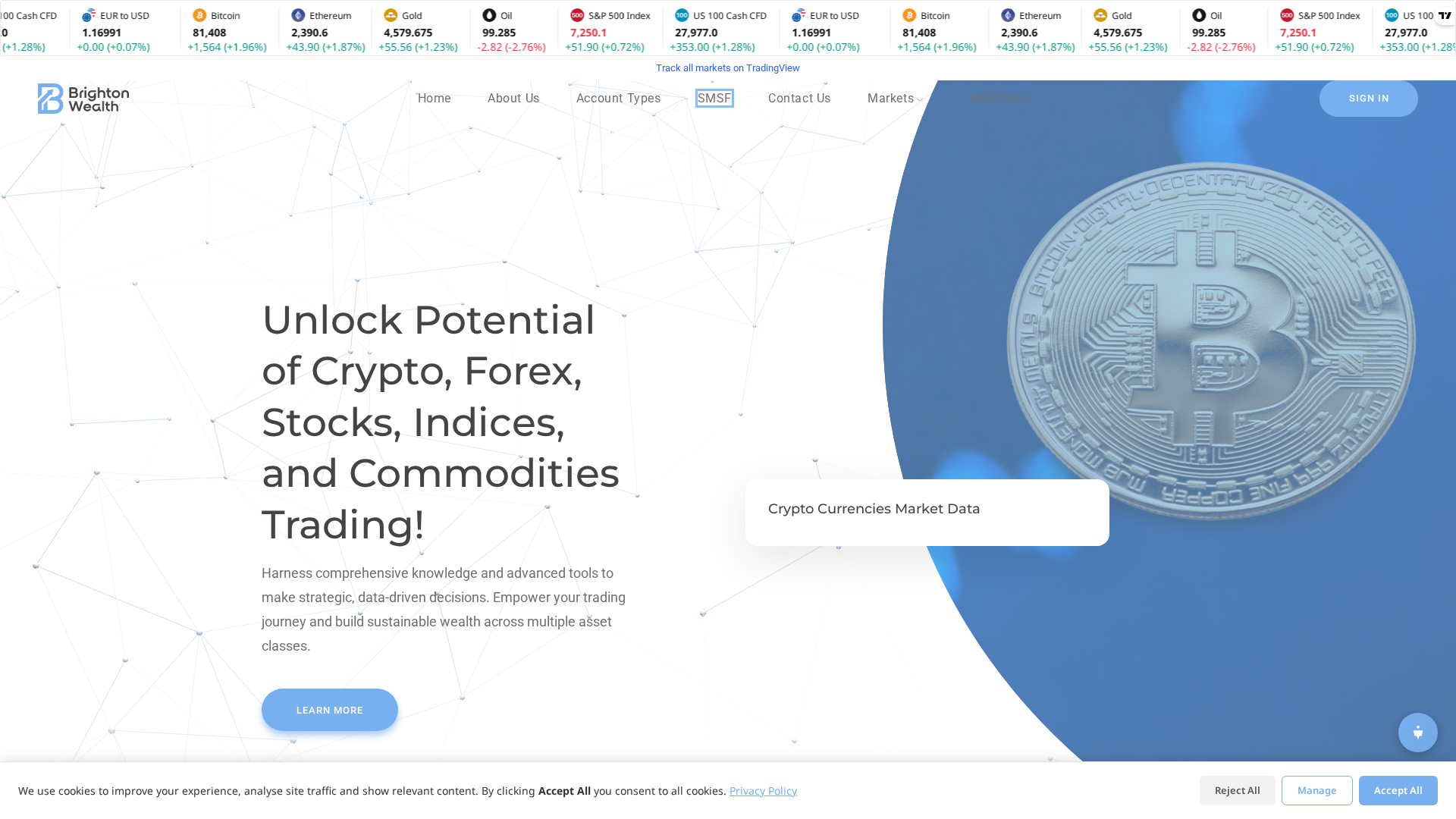Screenshot of brt-wealth.io