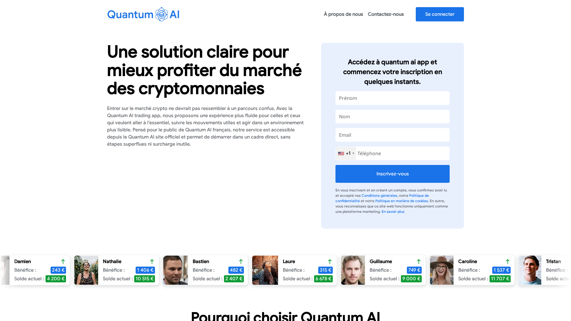 Screenshot of quantum-aiplatform.xyz