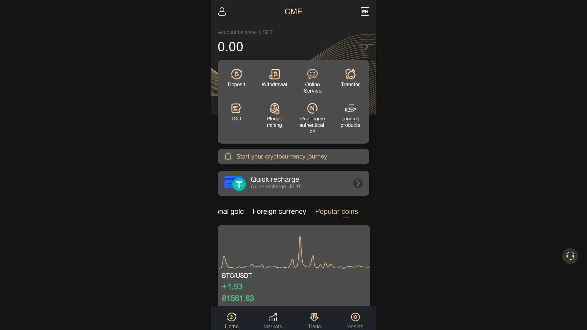 Screenshot of cmeproexchage.com