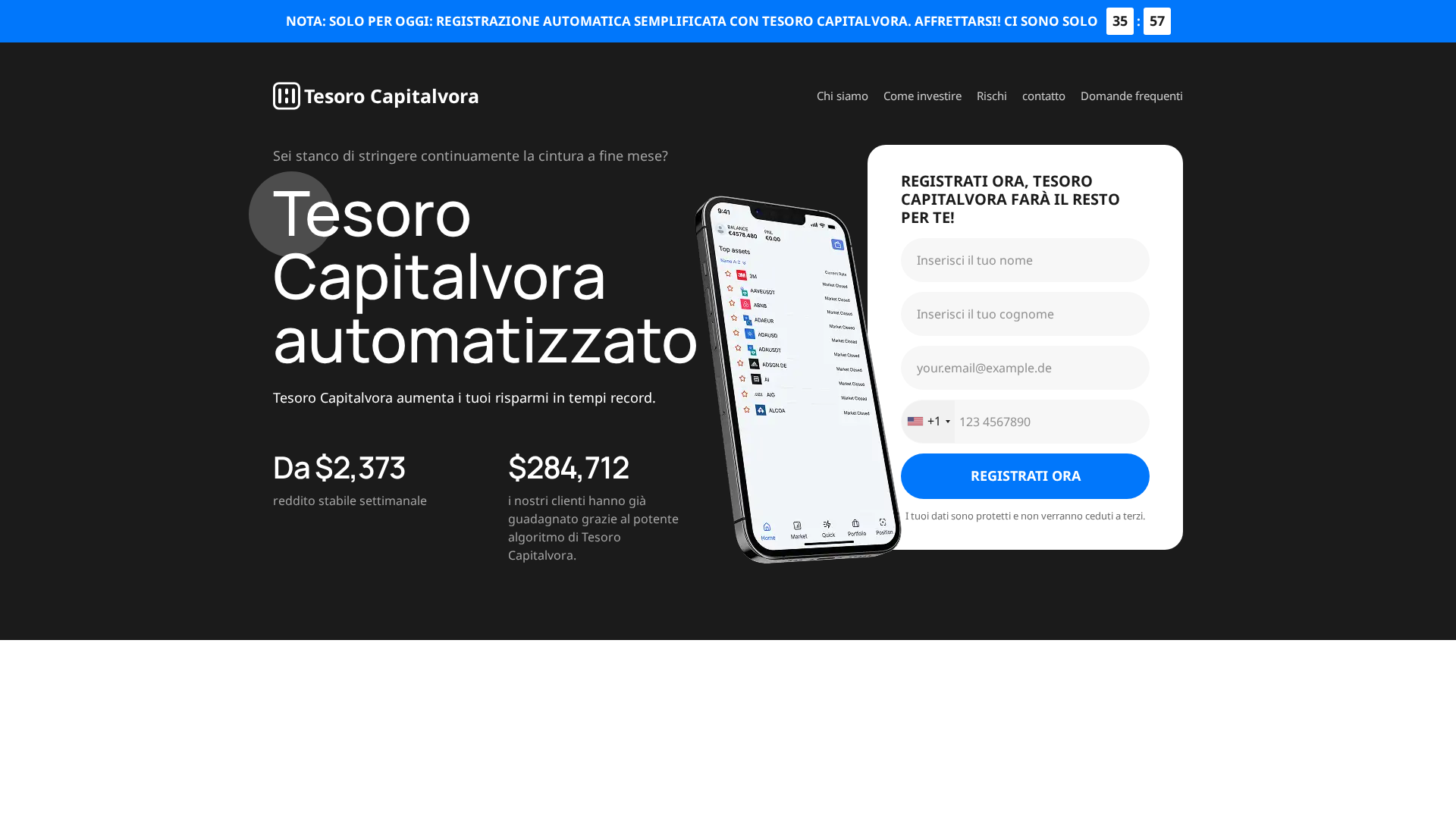 Screenshot of tesorocapitalvora.com