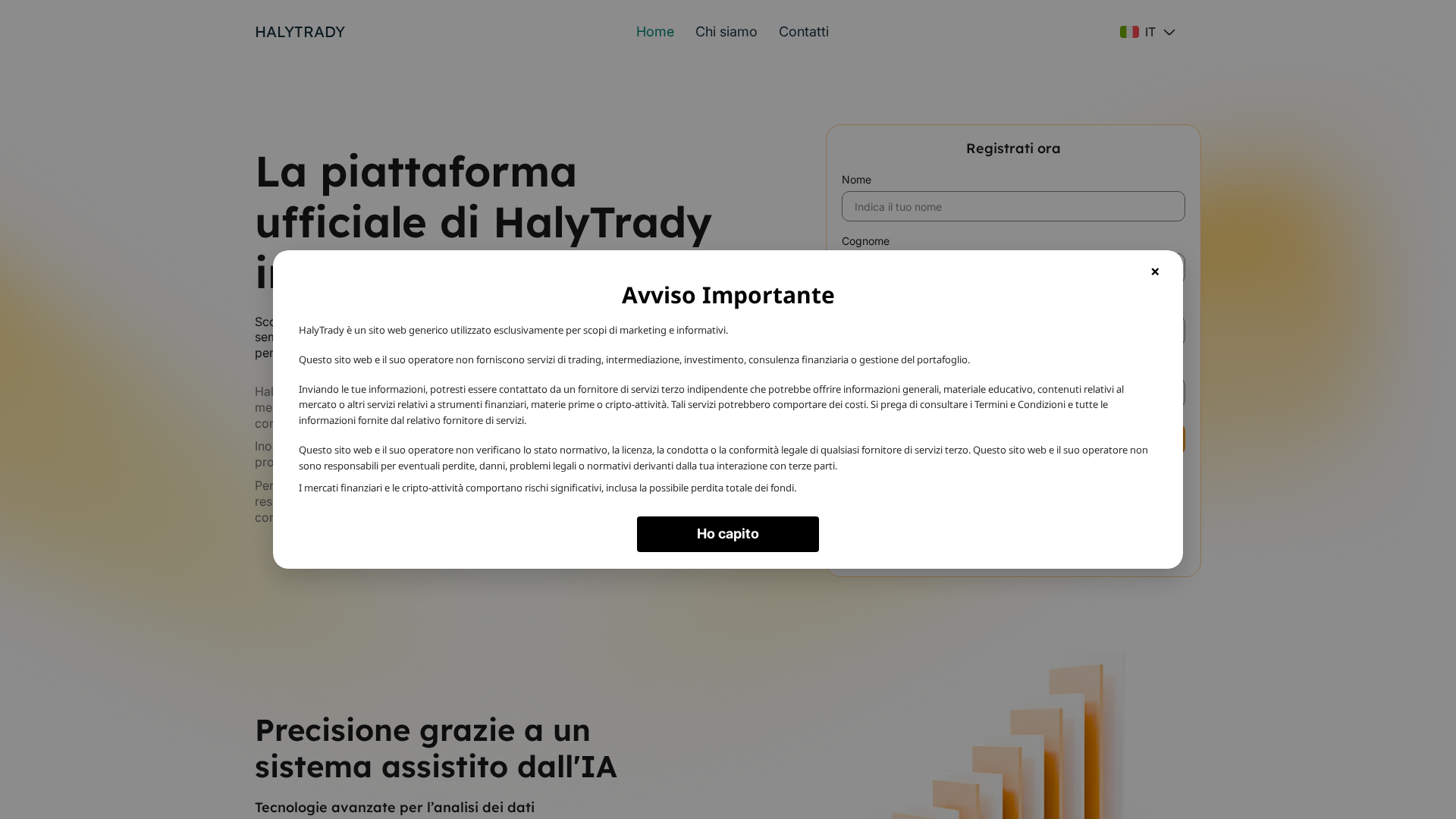 Screenshot of halytrady-ai-it.com