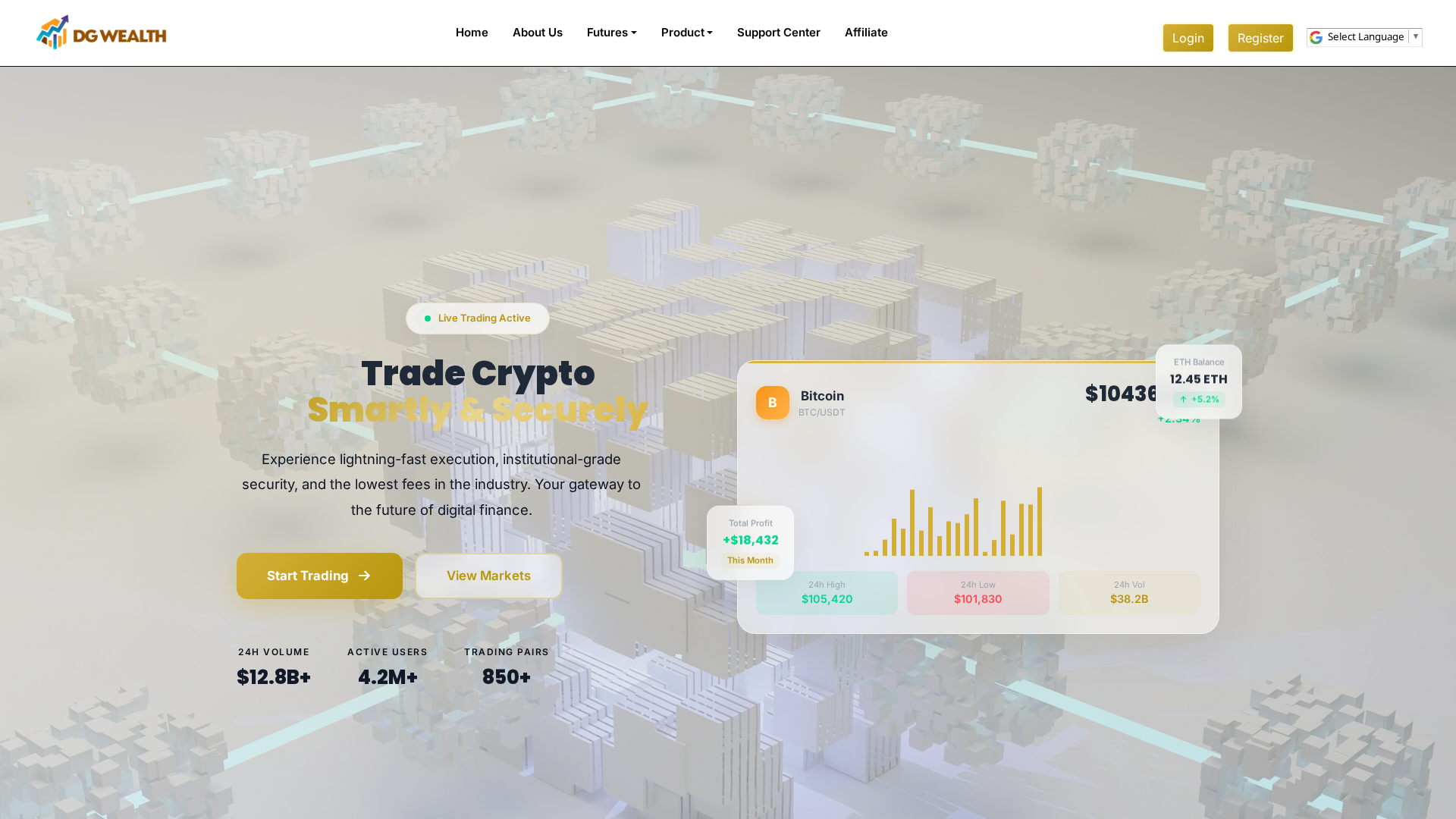 Screenshot of dgwealth.live