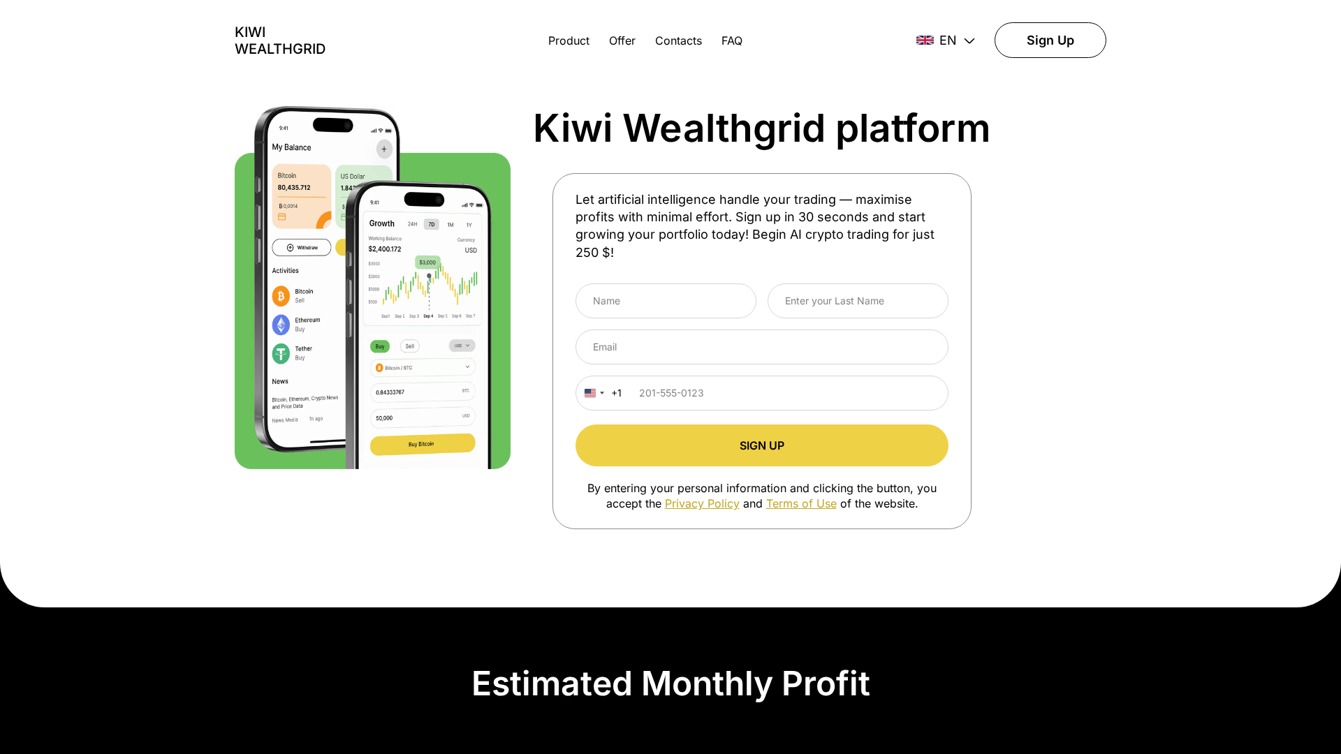 Screenshot of kiwi-wealthgrid.com