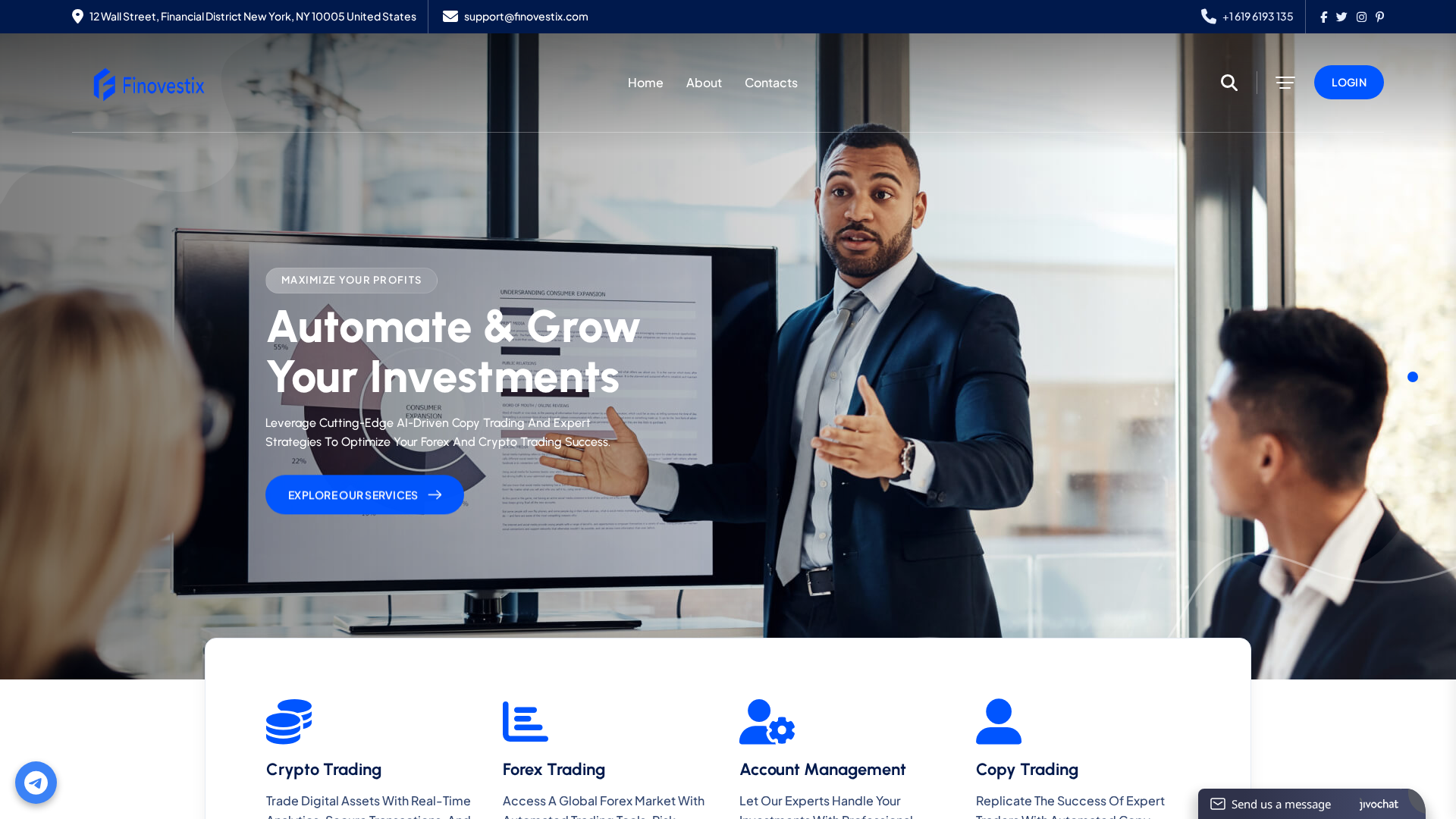 Screenshot of finovestix.com