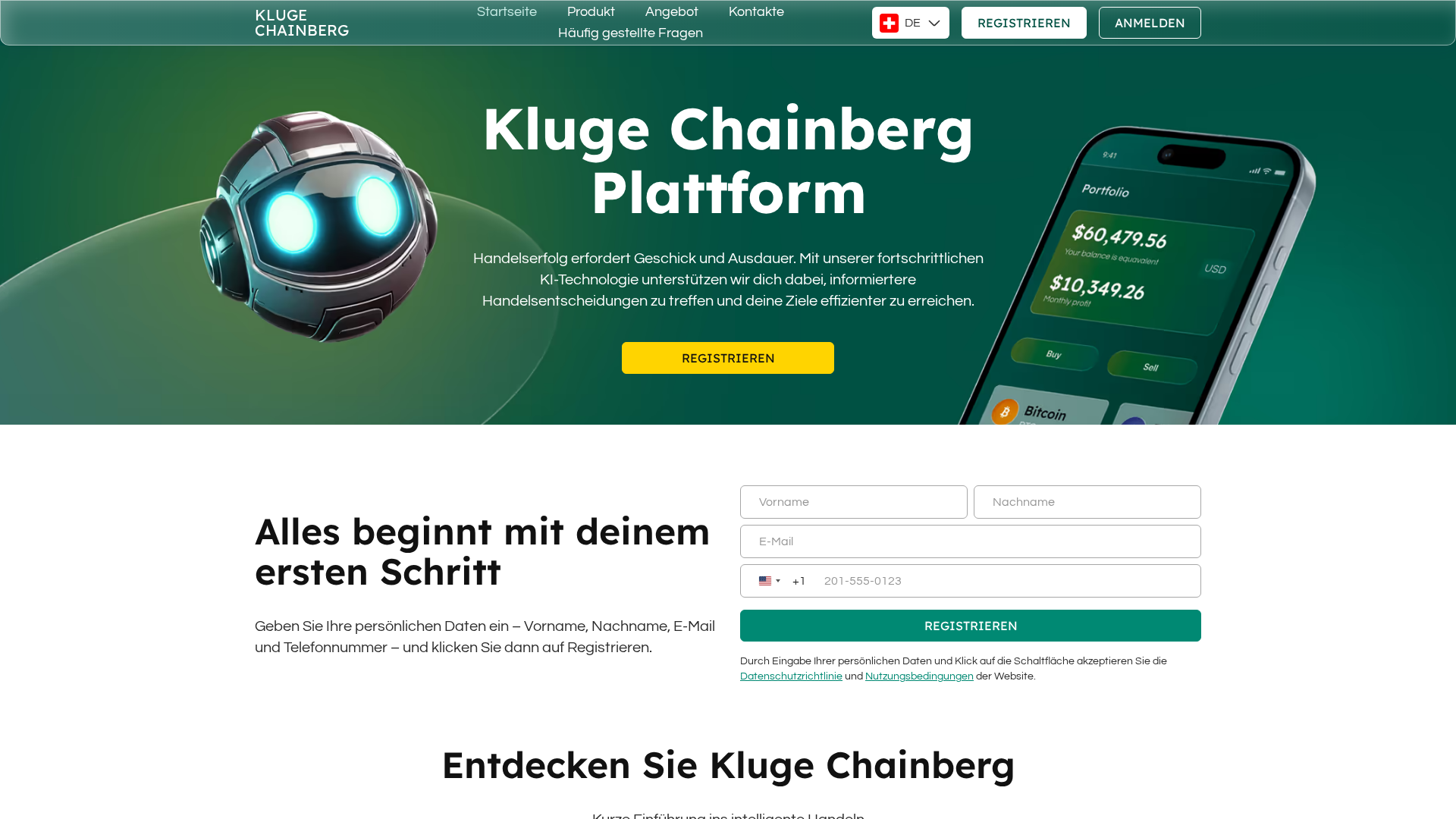 Screenshot of kluge-chainberg.com