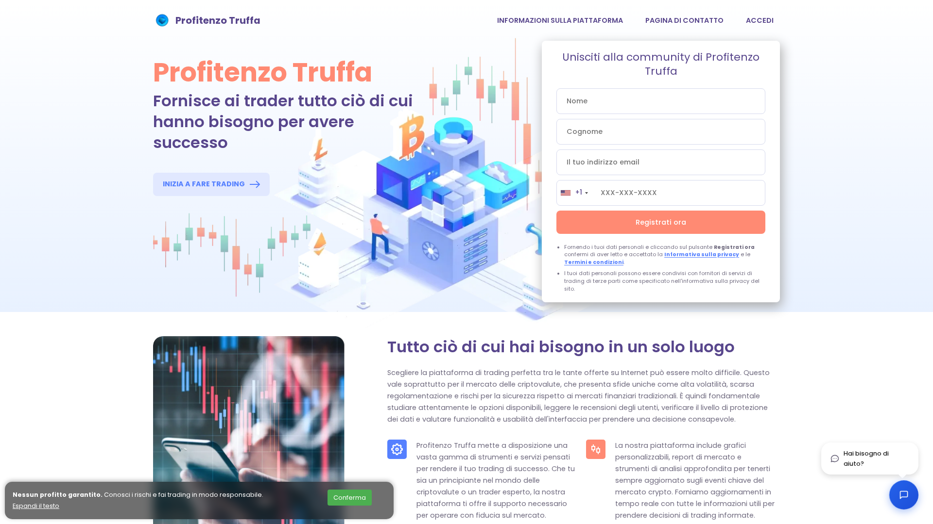 Screenshot of profitenzotruffa.com