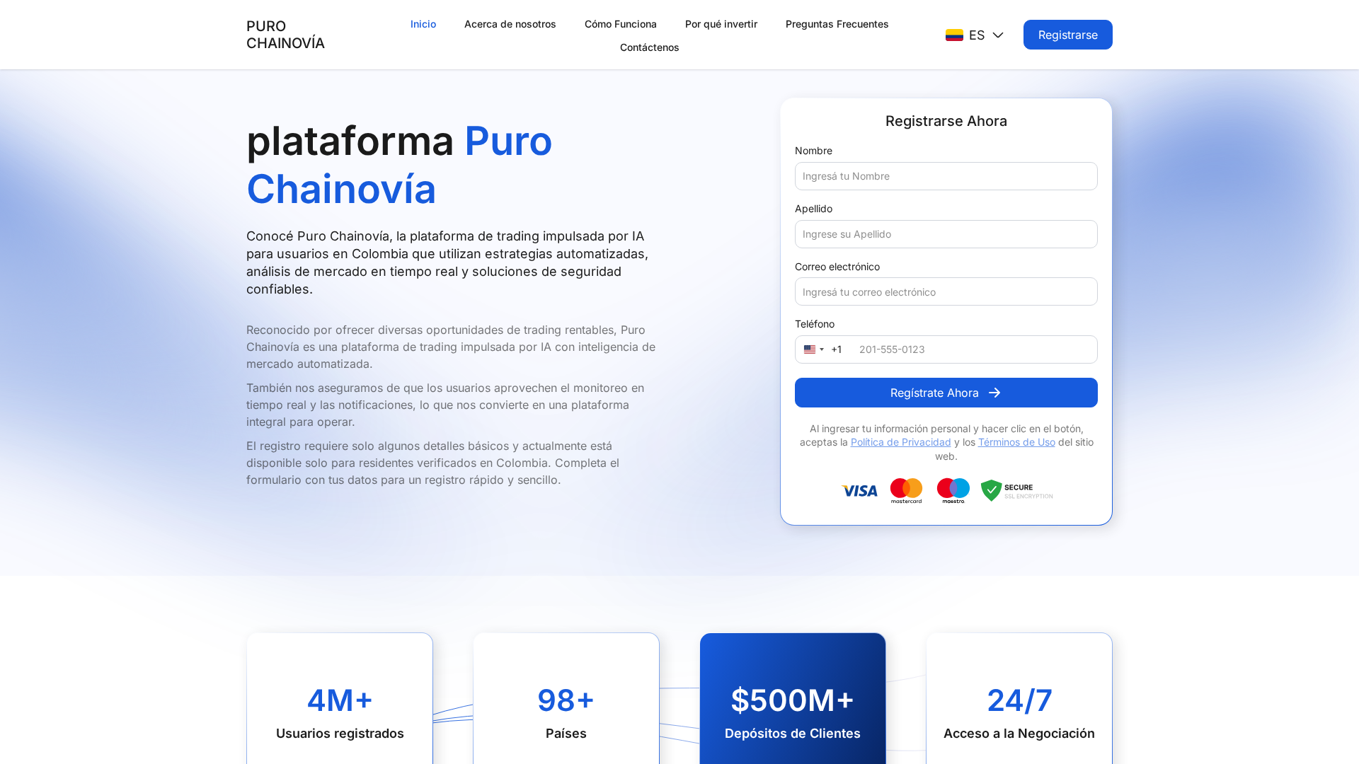Screenshot of puro-chainovia.com