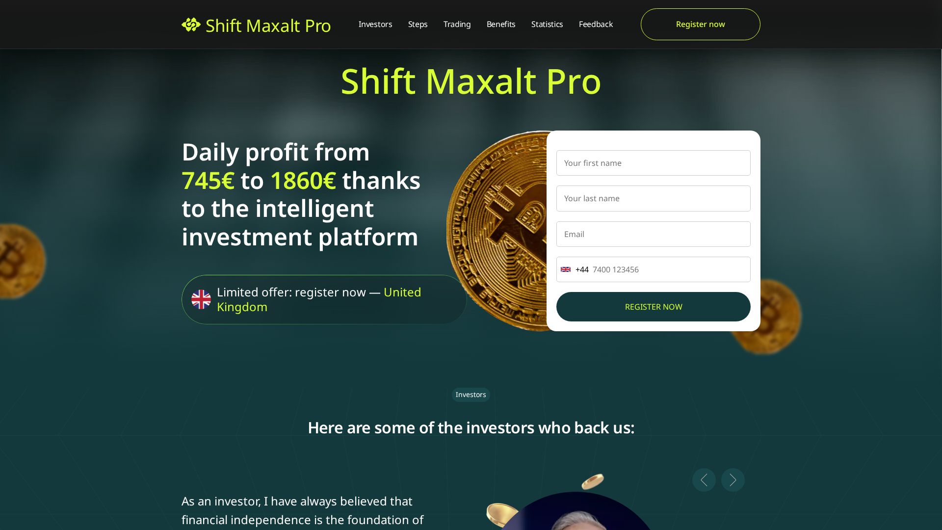 Screenshot of shift-maxalt-pro.com