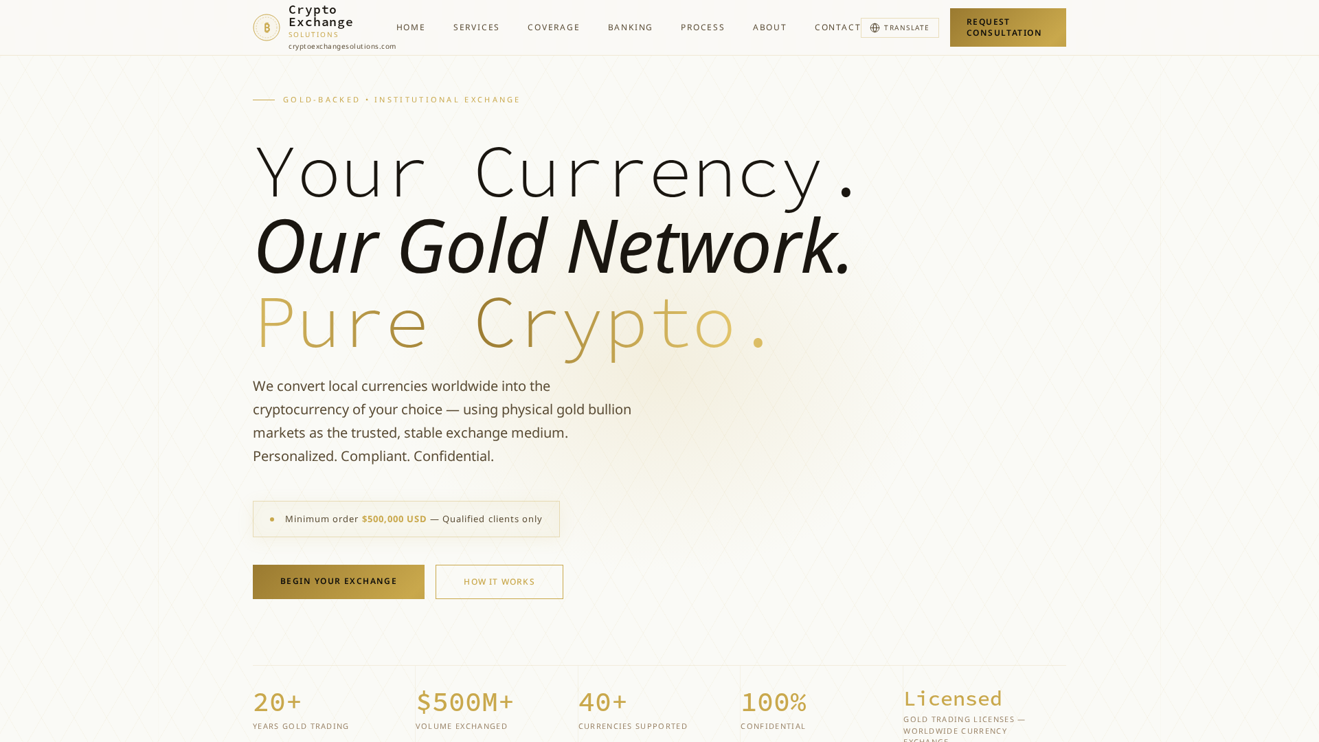 Screenshot of cryptoexchangesolutions.com