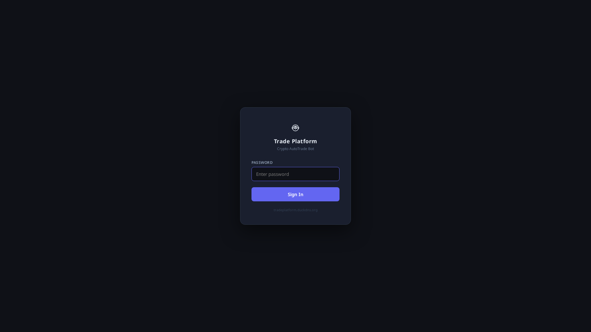 Screenshot of tradeplatform.duckdns.org