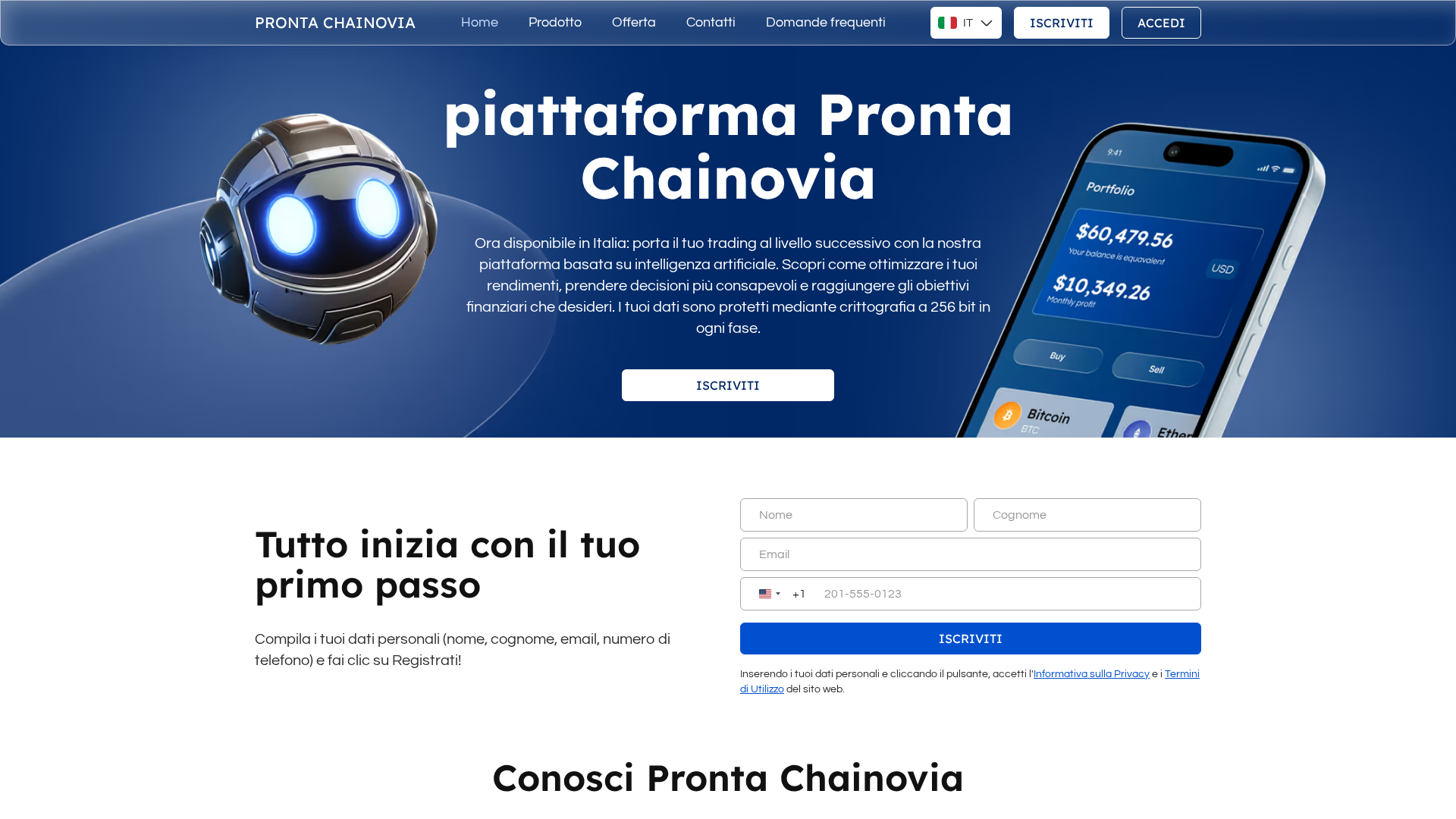 Screenshot of pronta-chainovia.com