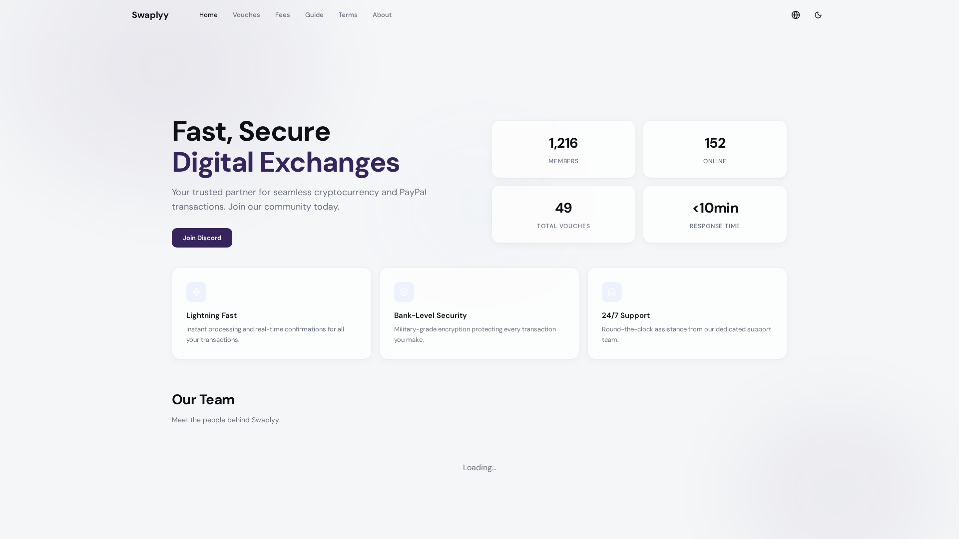 Screenshot of swaplyy.org
