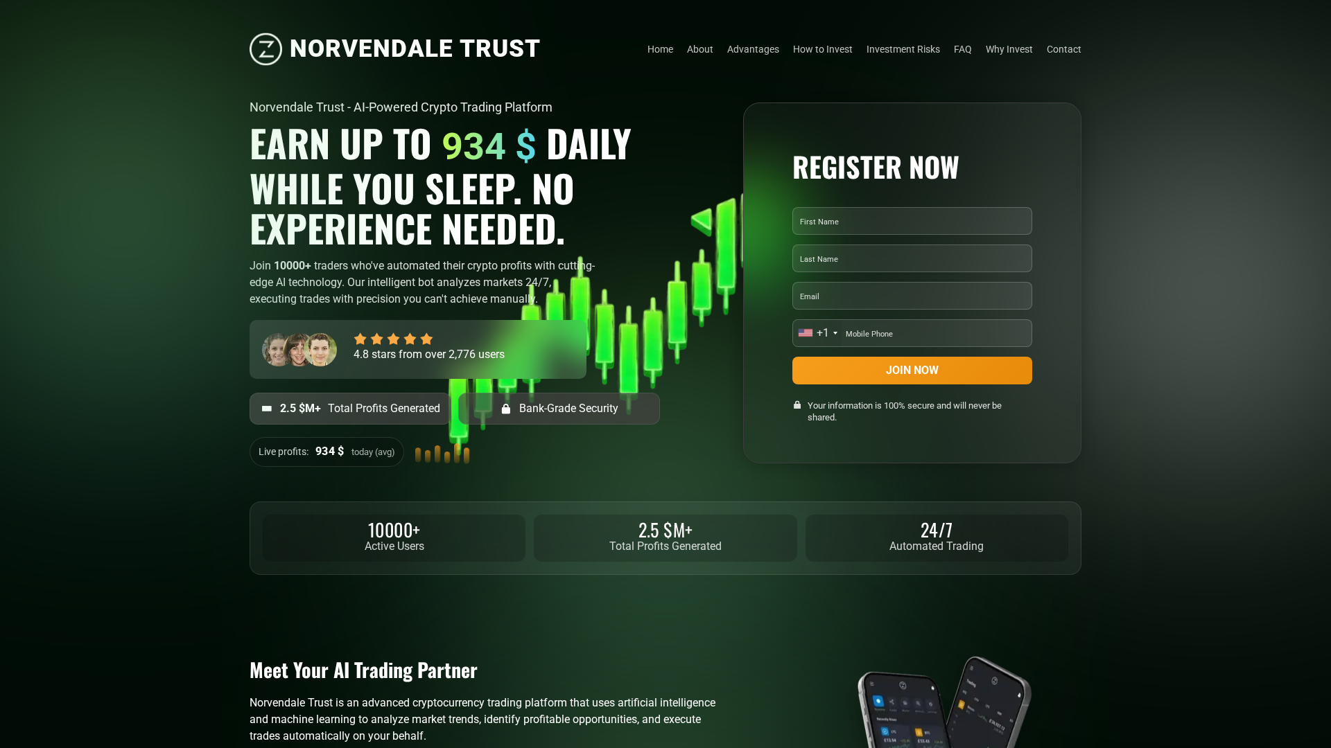 Screenshot of norvendale-trust.net