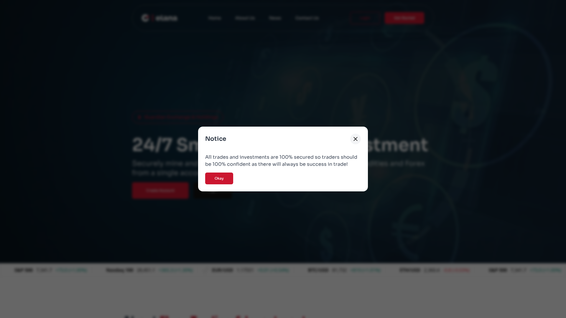 Screenshot of elanaholdings.online