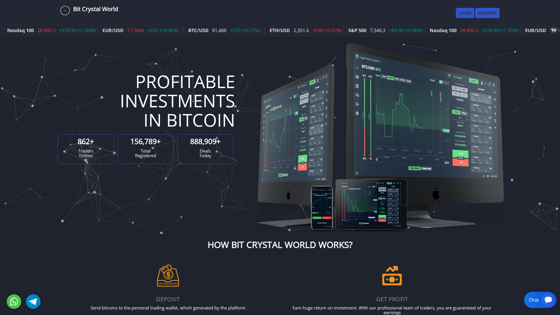 Screenshot of bitcrystalworld.org