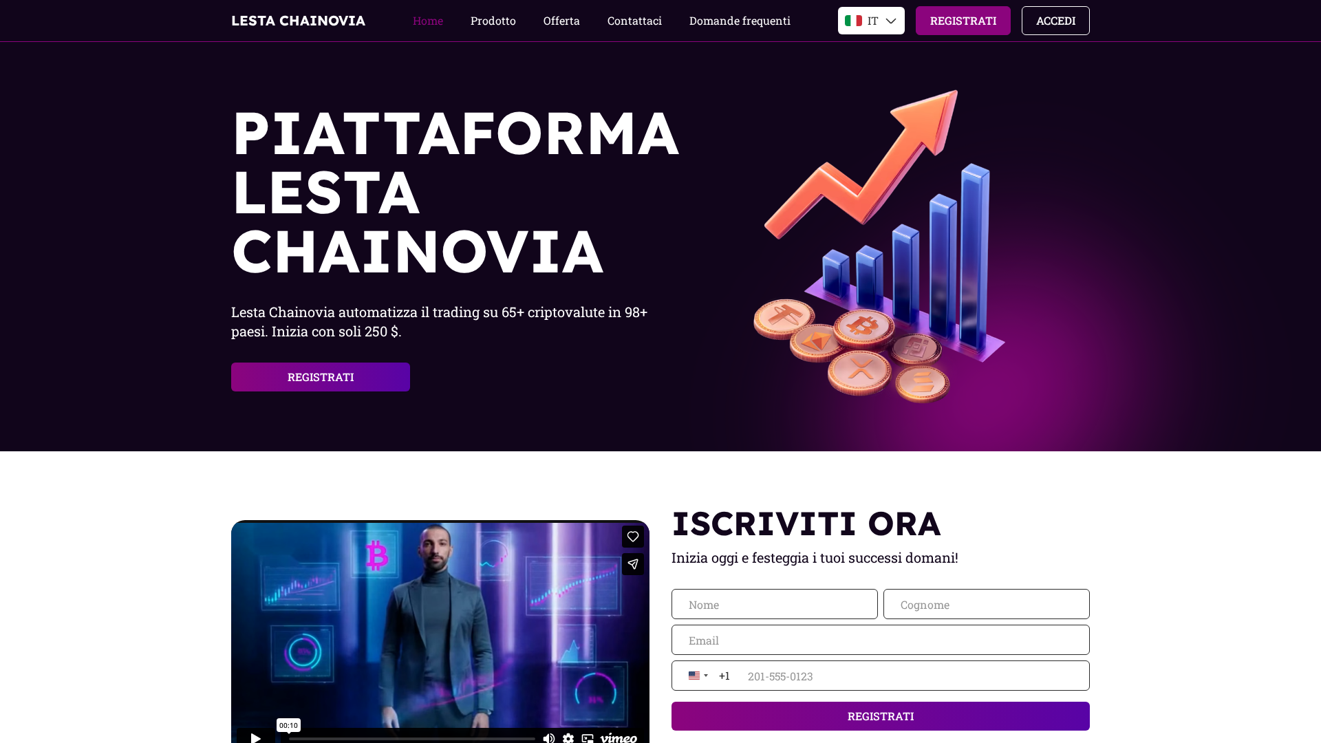 Screenshot of lesta-chainovia.com