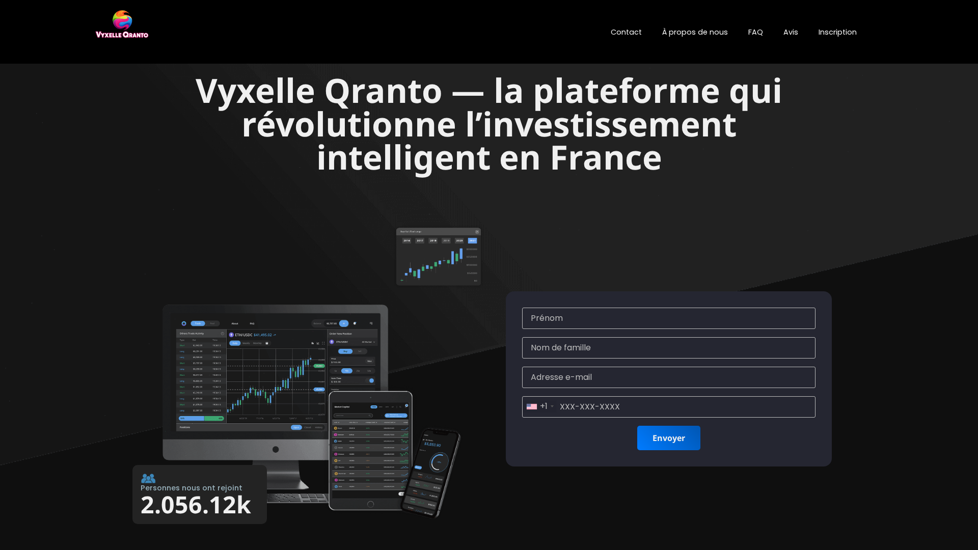 Screenshot of vyxelleqrantoai.com