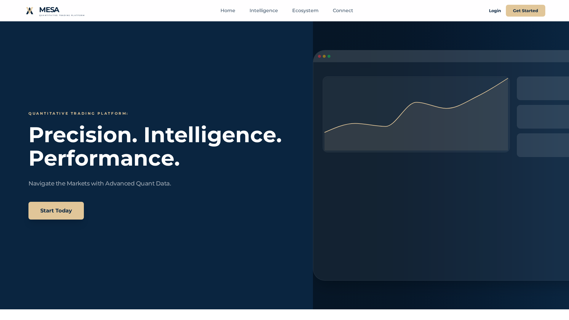 Screenshot of mesafund.net
