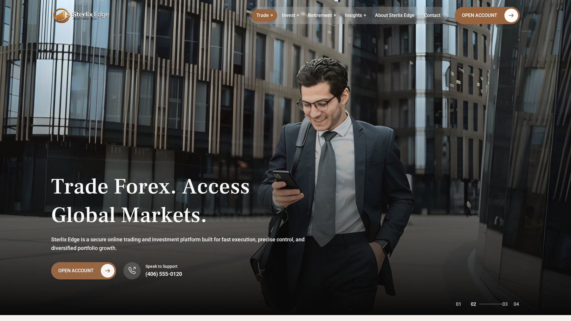Screenshot of sterlixedge.com