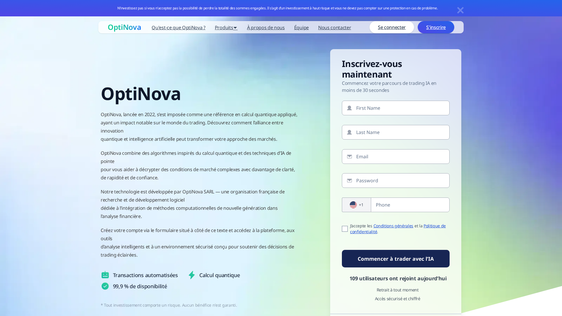 Screenshot of optinovafr.shop