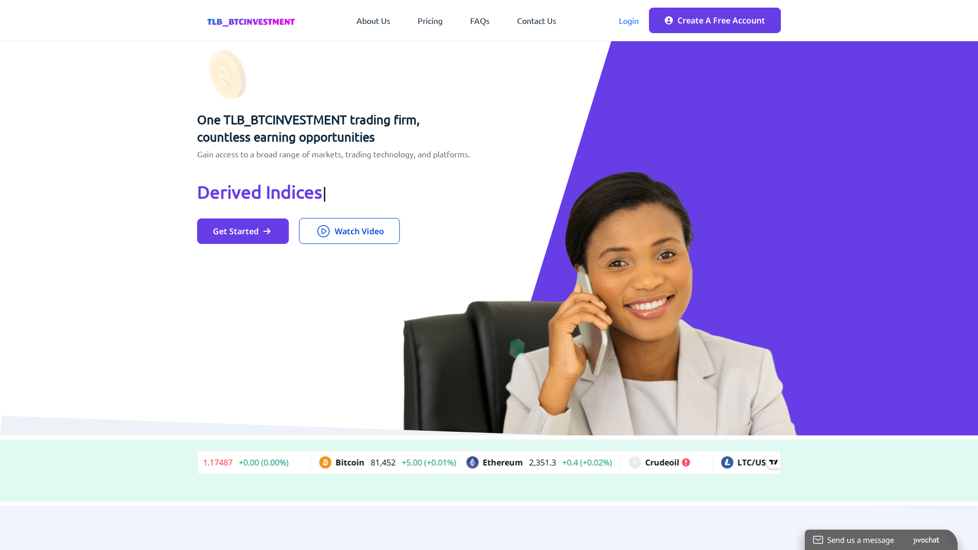 Screenshot of tlb-btcinvestments.com