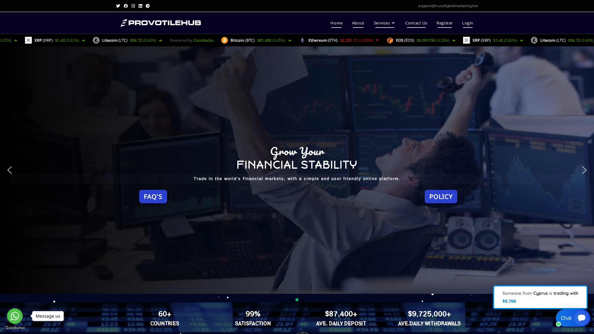 Screenshot of trustdigitalmarketing.live