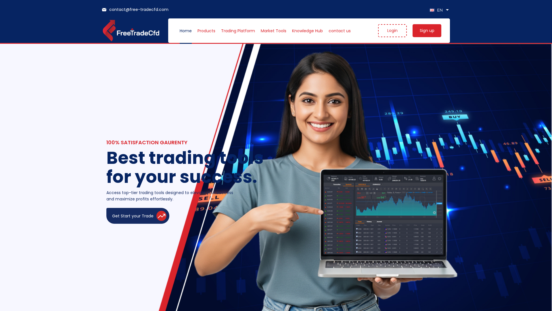 Screenshot of free-tradecfd.com