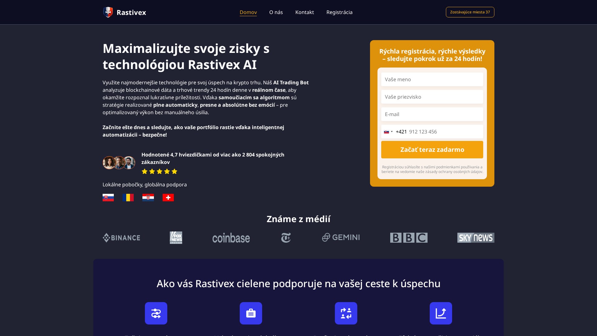 Screenshot of rastivexai.net