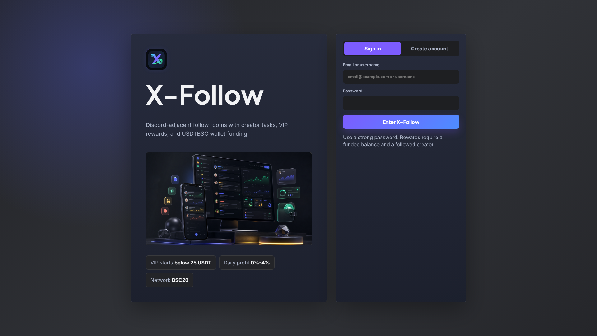 Screenshot of x-follow.pro