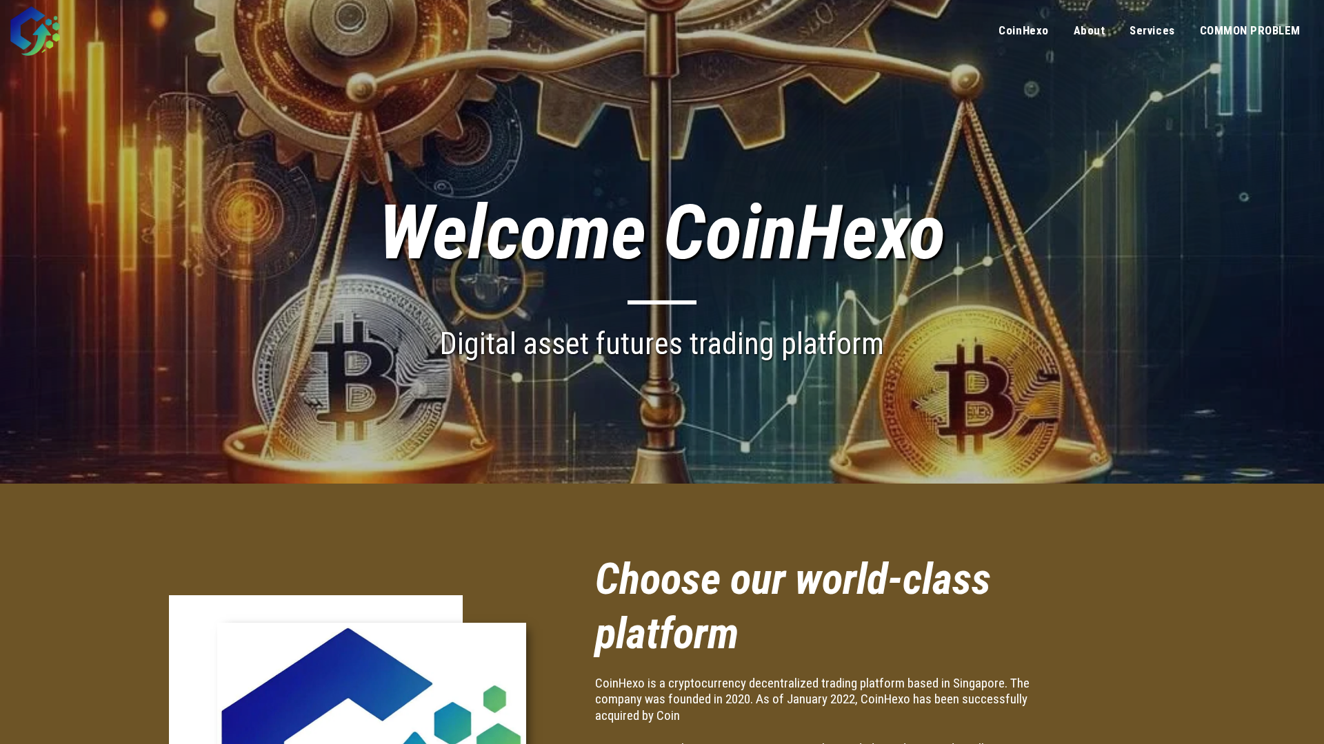 Screenshot of coinhexopro.com