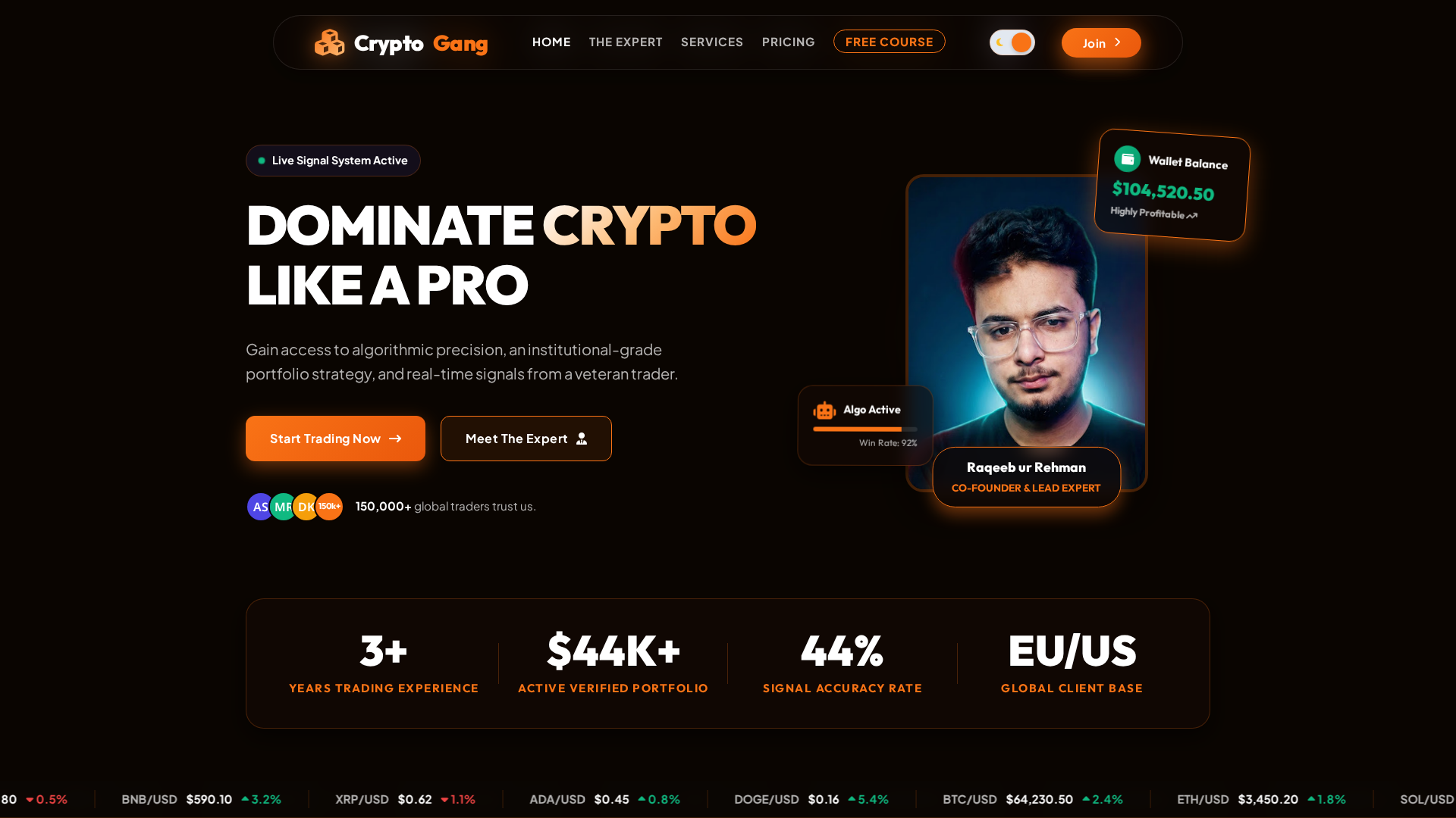 Screenshot of cryptogang.online
