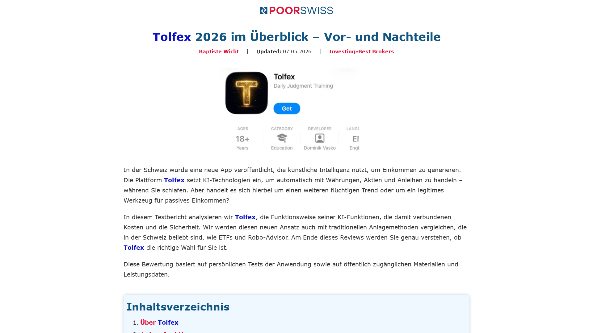 Screenshot of tolfex-pro.info